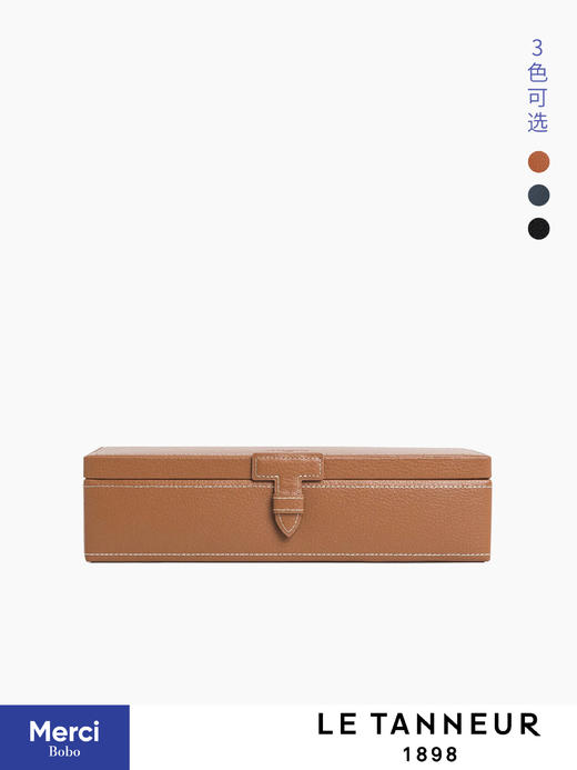 Le Tanneur 法国 5格牛皮袖扣手表盒 商品图0