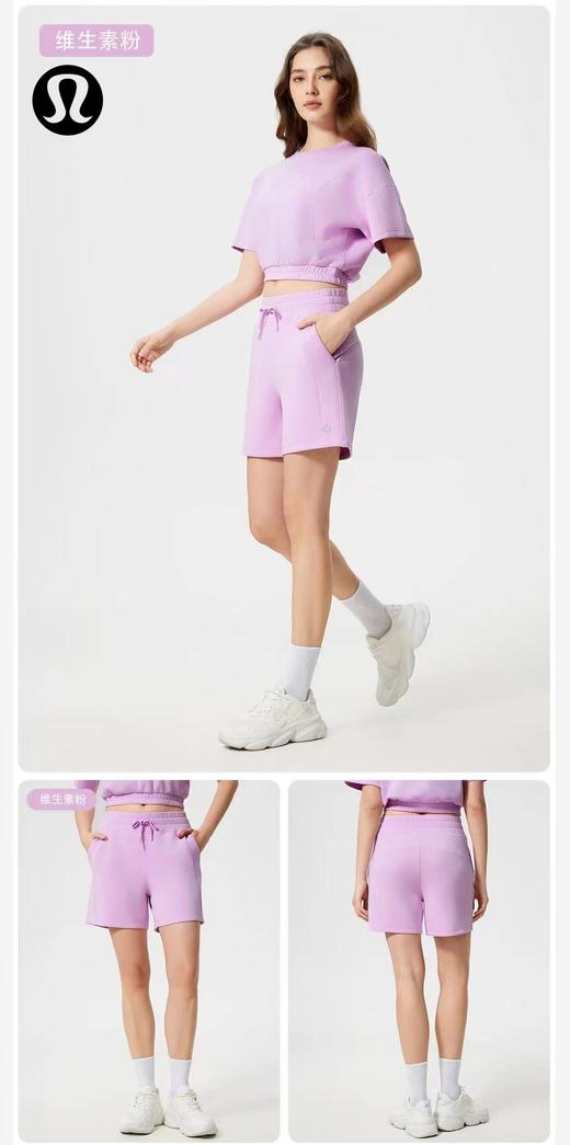 F030667夏季吸湿排汗健身跑步运动短裤女休闲通勤松紧腰宽松瑜伽裤 商品图7