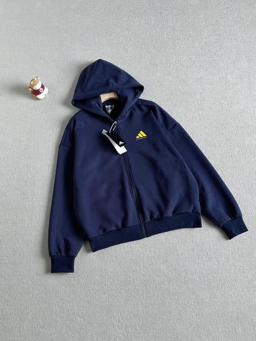 男女情侣款运动休闲连帽开衫针织卫衣外套 商品图6