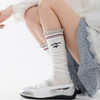 2双一组！26春新款小腿袜 横竖条、蕾丝花边、创意字母点缀 轻薄透气网眼、修饰腿部线条~ 商品缩略图2