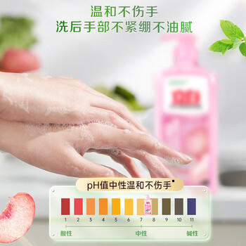 立白APG洗洁精1.38kg*3瓶天然薄荷清香食品可用高效去油除味 /家庭清洁/纸品 /家庭环境清洁 /洗洁精 商品图6