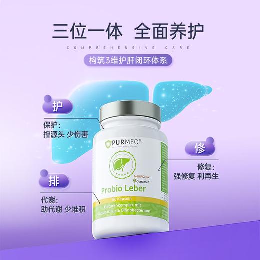 【德国品牌】Purmeo帕米奥 护肝益生菌胶囊奶蓟草水飞蓟60粒/瓶 商品图2