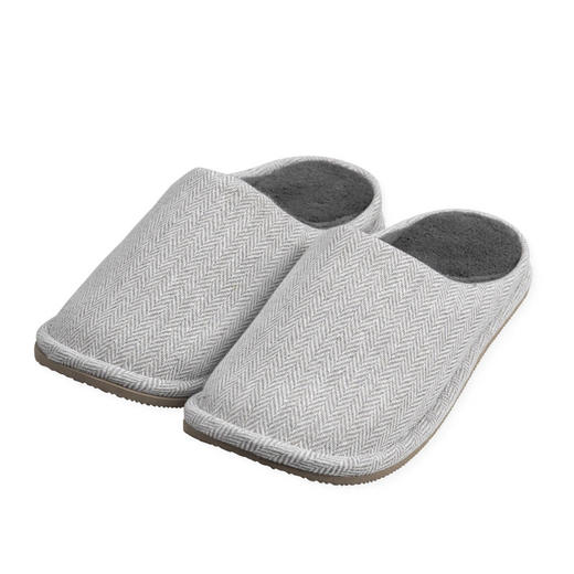 日式无印布艺家居拖鞋良品男士纯色大头拖鞋提花防水防滑拖鞋情侣 商品图1