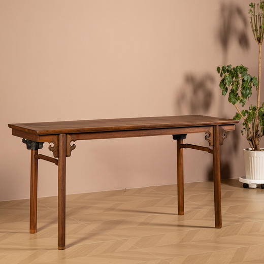 清	红木夹头榫如意云纹画案 商品图0