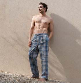 【斜纹梭织100%棉】舒雅男士长裤100%棉梭织 40*40/90*80 (斜纹)  39/26767P