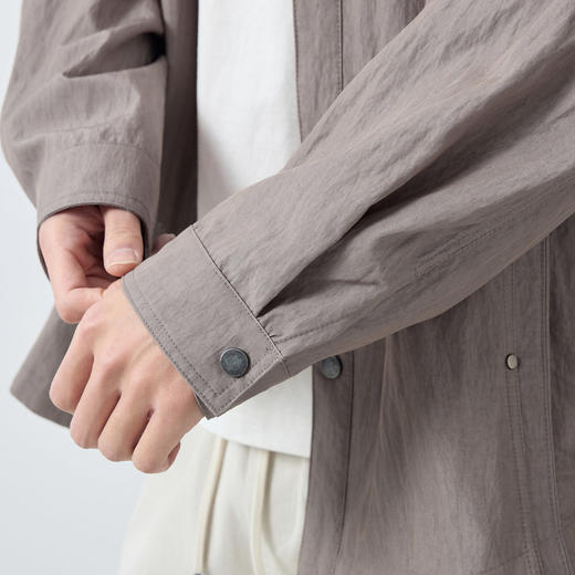 墨麦客男装美式复古衬衫式夹克男2026春季新款宽松男士外套81609. 商品图3