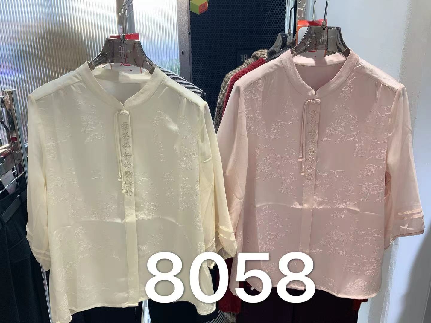 女装26春夏新品新中式立领开衫中袖2217-8058