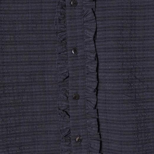 26CS25SDSA男装2026新款高贵轻奢简约时尚领口珠子花边翻领长袖衬衫百搭 商品图3