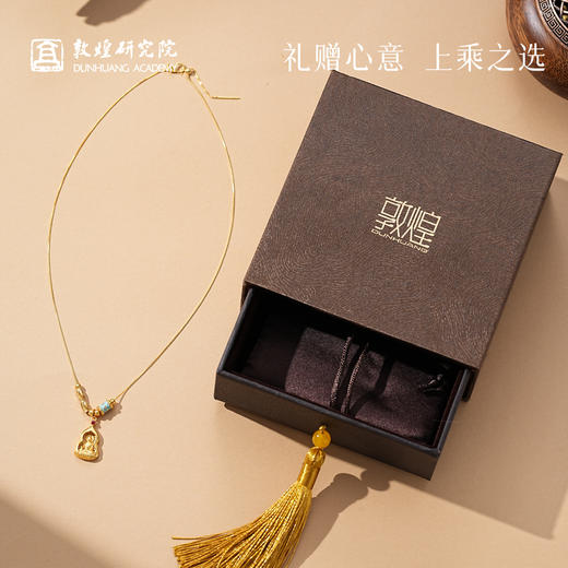 【琉璃光·药师纯银项链】敦煌小众轻奢药师佛复古项链 锁骨链百搭国风女 商品图4