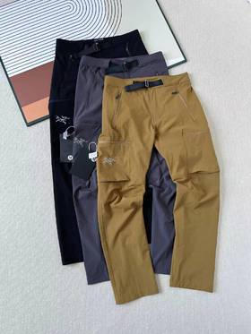 F030699纯色刺绣Logo腰带直筒休闲裤徒步登山裤长裤