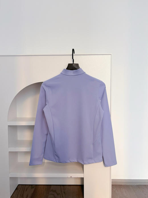 点此购买 可隆户外休闲衣女士微拉绒半拉链长袖T恤 qk 341425 商品图2