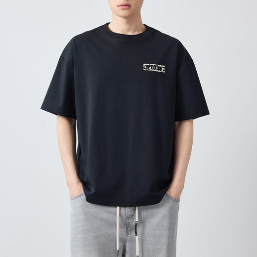 墨麦客男装美式休闲趣味印花短袖男2026春新款宽松男士t恤75231. 商品图2