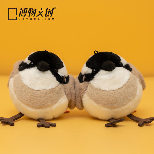 博物文创 啾儿白头鹎 毛绒玩具挂件 情人节日礼物 商品图0