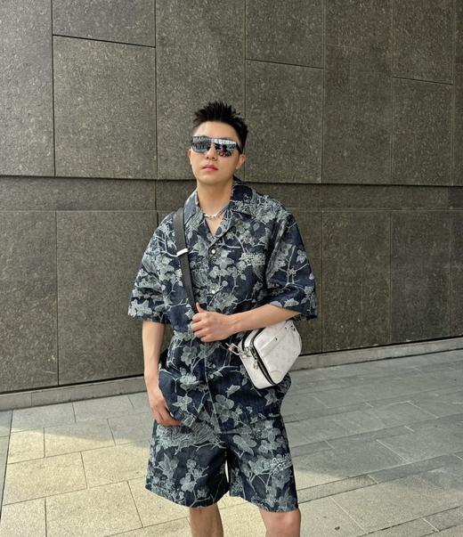 驴家25ss花卉刺绣字母logo牛仔短袖（DY） 商品图12