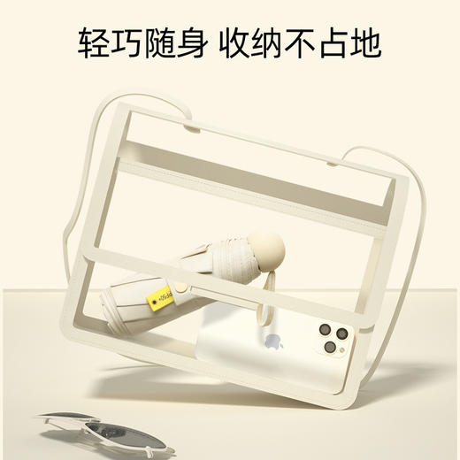 『任选两件69.9元』【糖果色系 7色可选】mini便携黑胶晴雨两用防晒伞 五折六骨 加厚伞布 商品图3