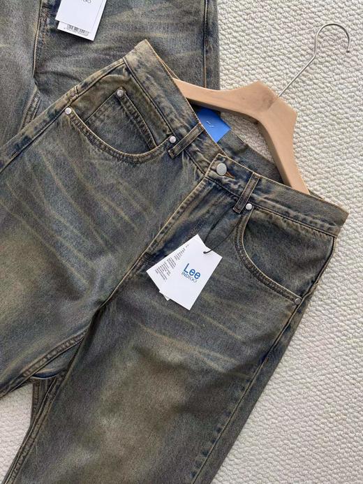 F030687秋季重水洗男士直筒高弹力阔腿牛仔裤 商品图2