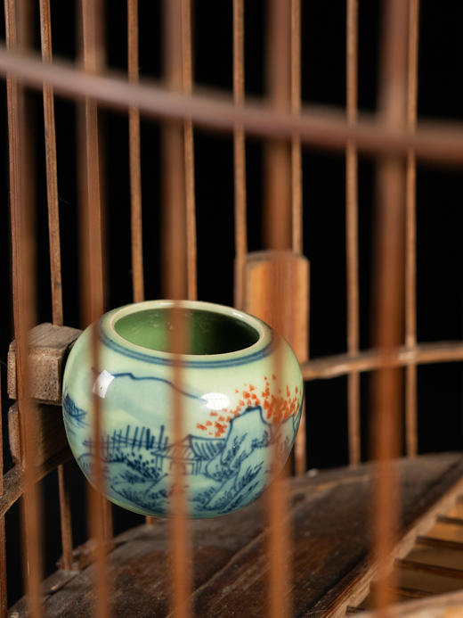 清	竹制圆形鸟笼 商品图2