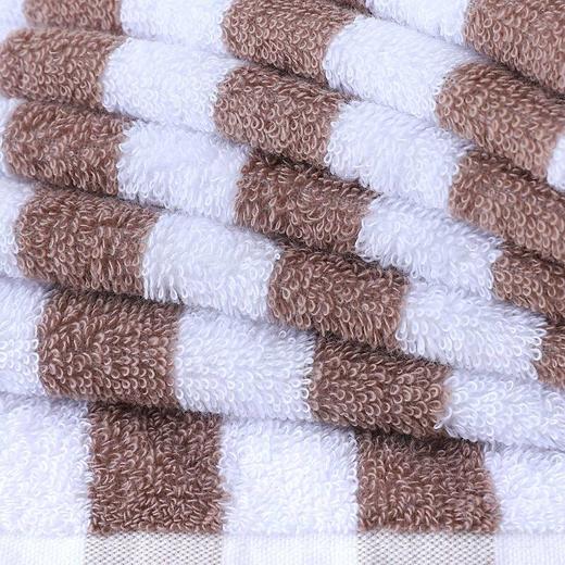 日式无印全棉渐变条毛巾良品条纹无捻纱浴室毛巾柔软洗脸面巾毛圈 商品图3