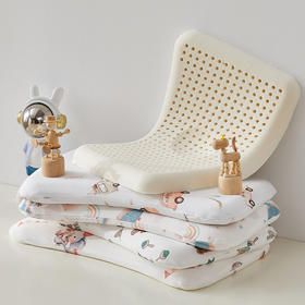 日式无印卡通婴童定型乳胶枕婴儿 枕头枕芯超低乳胶儿童枕头0-3岁