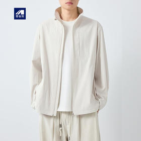 墨麦客男装城市运动立领男士外套2026春新款简约纯色夹克男81601.