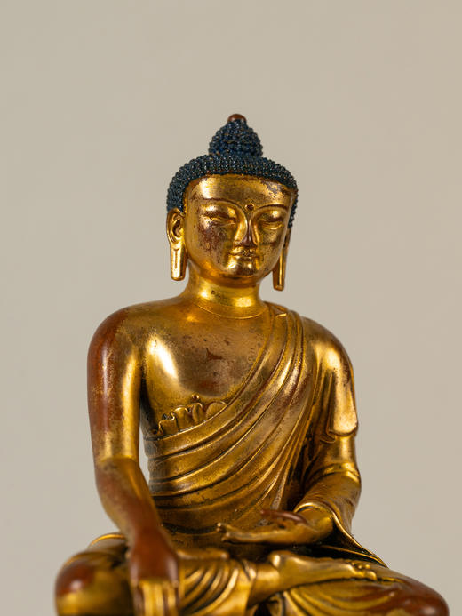 清	铜鎏金释迦摩尼佛像 商品图2