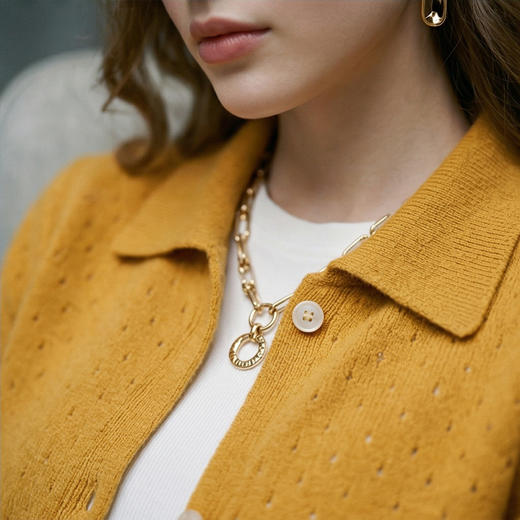 PALUOPO/PL翻领女开衫ET20132R-C/约重310g帕罗 商品图5