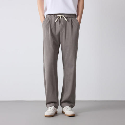 墨麦客男装高智通勤男士休闲裤2026春新款格纹肌理男士裤子91565. 商品图2