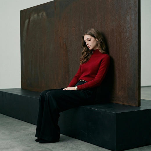 PALUOPO/PL高领女衫ET20185R-B/约重215g帕罗 商品图8