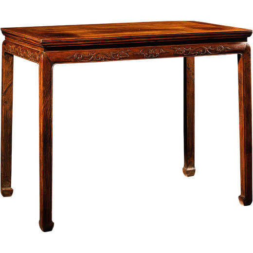 清	黄花梨束腰马蹄腿螭龙纹画桌 商品图5