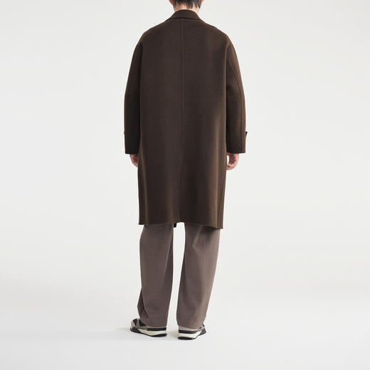 墨麦客男装70羊毛双面呢大衣男2025冬款西装领男士毛呢外套81497. 商品图4