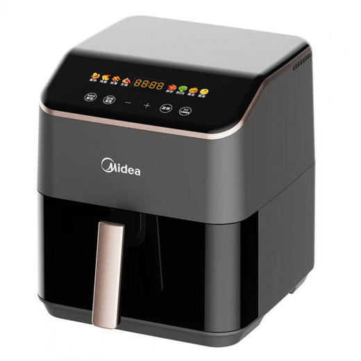 美的空气炸锅免翻面可视家用5.3L炸烤箱一体多功能易洗KZC539J5 商品图4