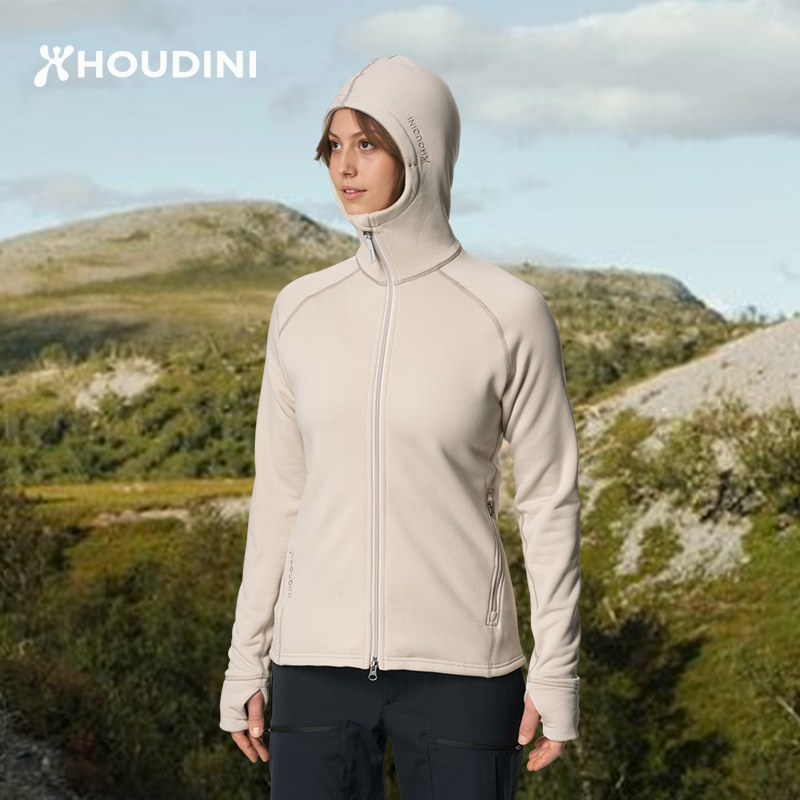HOUDINI胡丁尼 Power Houdi 魔术大师户外女保暖抓绒内胆外套 125984/830062