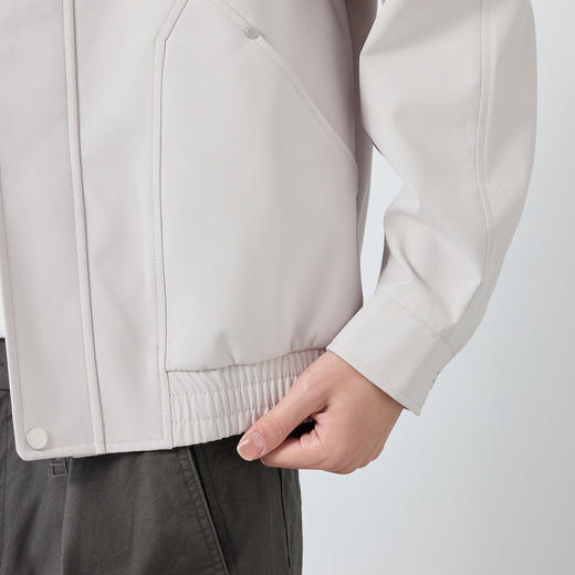 墨麦客高智通勤撞色翻领外套男2026春季新款巴恩风男士夹克81617. 商品图3