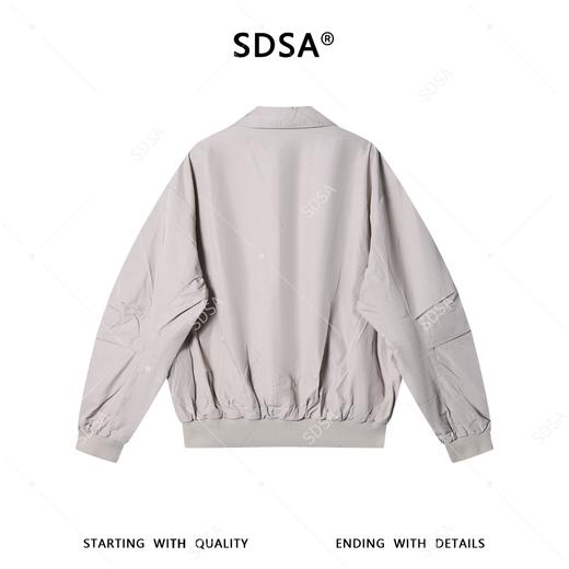 SDSA男装2026新款高贵轻奢复古工装风翻领夹克大口袋铆钉外套宽松 商品图4