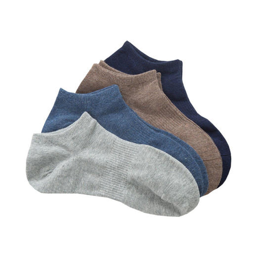 新日式无印棉男士船袜良品隐形袜纯色棉袜透气吸汗男款袜子素色 商品图4