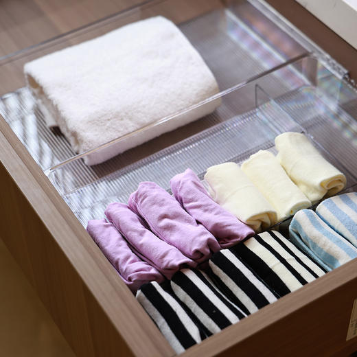 [透明可伸缩]娜家高品质伸缩可调节收纳盒 商品图1
