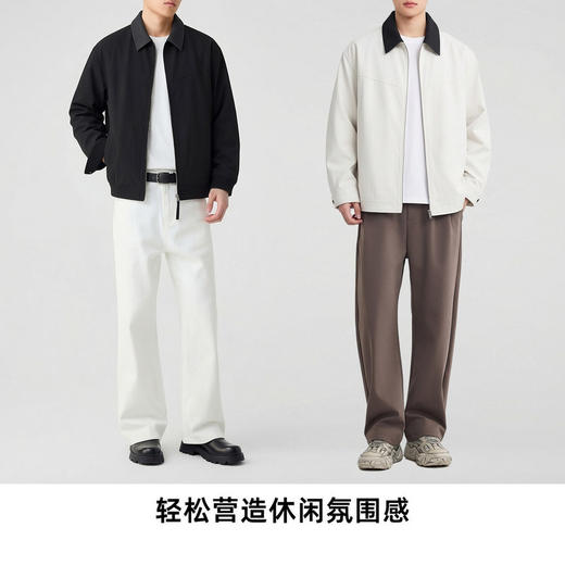 墨麦客男装巴恩风撞色男士外套2026春季新款简约行政夹克男81567. 商品图4