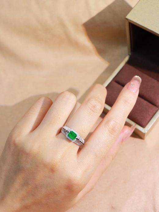 0.78克拉祖母绿戒指 商品图7