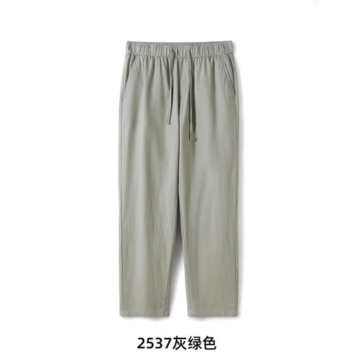 F030643早春松弛感穿搭棉麻混纺透气亚麻休闲裤长裤 商品图5