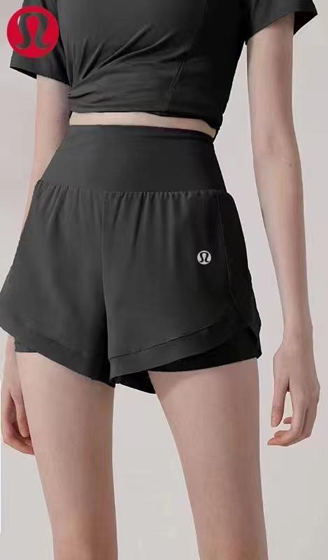 F030669运动短裤女夏季高腰健身跑步裤防走光透气速干训练三分裤瑜伽裤 商品图8