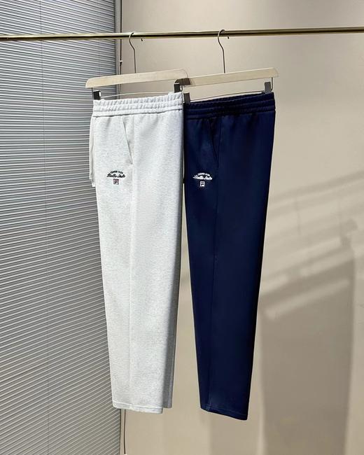 F0306120男士阔腿裤运动长裤万针刺绣工艺春款宽松直筒裤时尚舒适休闲裤 商品图2