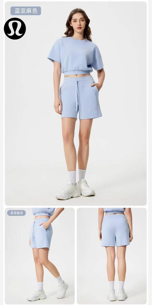 F030667夏季吸湿排汗健身跑步运动短裤女休闲通勤松紧腰宽松瑜伽裤 商品图8