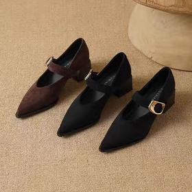 【69.9/双】巨好看法式绝美复古玛丽珍鞋女2026春季新款配裙子不累脚尖头单鞋聚★为爱严选