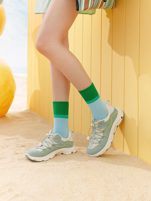 Pansy盼喜女鞋2026年春季新款透气轻便免系带户外运动休闲鞋 HD4328 商品图0