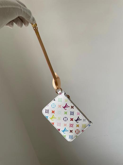 F030634人见人爱可拆卸零钱袋单肩斜挎白三彩手提包 商品图9