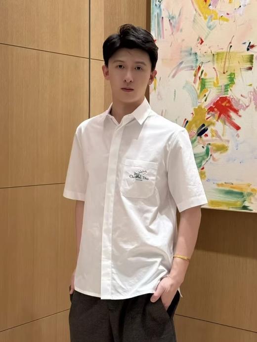 迪奥25ss口袋铃兰花刺绣短袖衬衫（DY） 商品图1