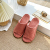 日系无印布艺拖鞋良品纯色情侣静音拖鞋防水男女家用拖鞋防滑春季 商品缩略图1