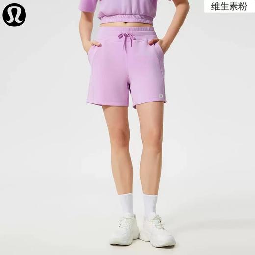 F030667夏季吸湿排汗健身跑步运动短裤女休闲通勤松紧腰宽松瑜伽裤 商品图4