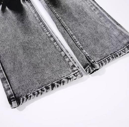 F0306103美式街头水洗面料弹力休闲牛仔裤男女同款 商品图7