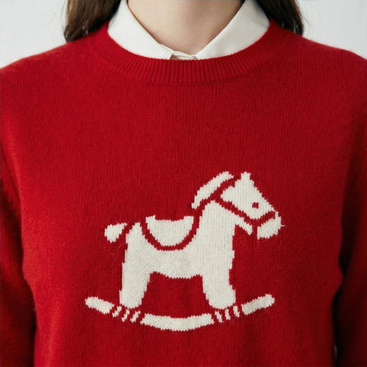 PALUOPO/PL圆领女衫ET255056R/约重208g帕罗 商品图7